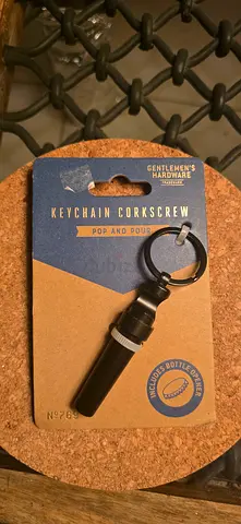 Gentlemen's Hardware Keychain Corkscrew & Bottle Opener
