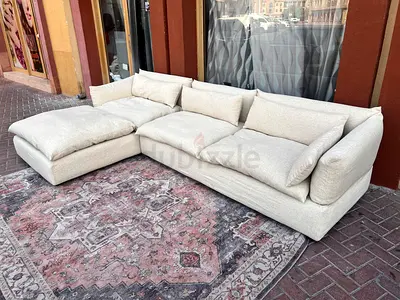 Marina home Feather filled Sofa Beige