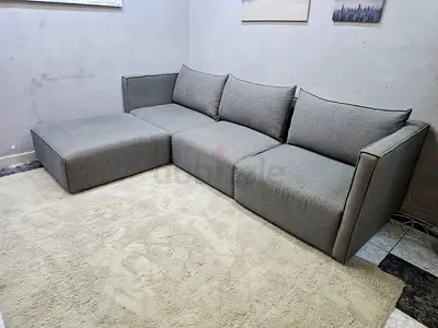 Modern Gray L-Shape Sectional Sofa