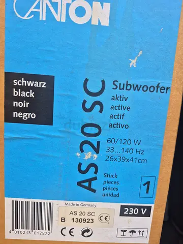 Canton as20 subwoofer