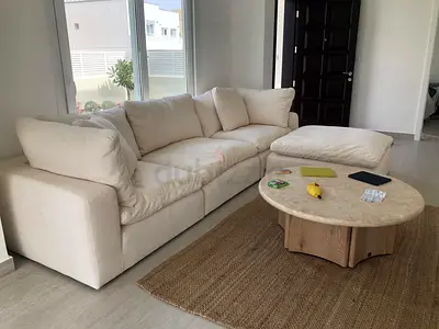 Marina home feather 🪶 filled modular sofa with ottoman