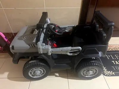 Kids Electric Ride-On Jeep Car - Grey, including all in the photos - Good Condition - price for all