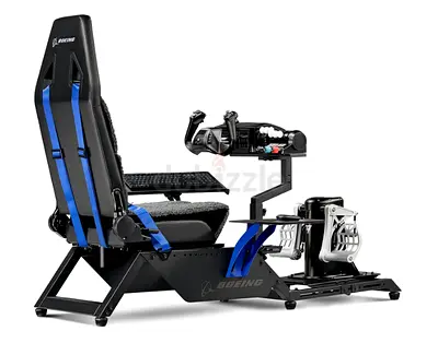 Boeing-branded Professional Racing/Flight Simulator Gaming Chair with Pedals & Wheel Mount
