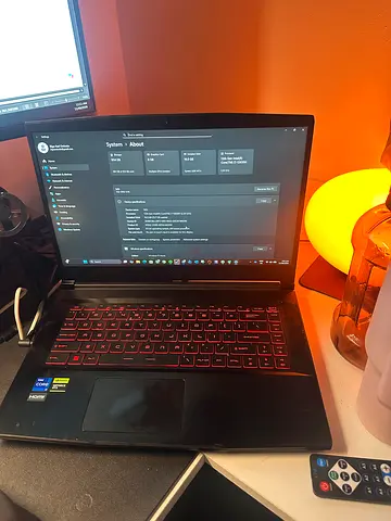 Gaming laptop (Windows) with RGB keyboard - good condition