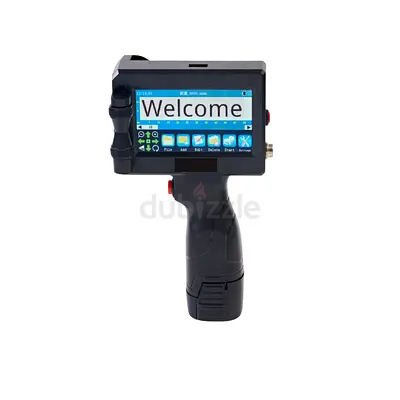 Handheld Inkjet Printer Half Inch (12.7mm) – Portable Flat Surface Coder with Solvent Ink Cartridge