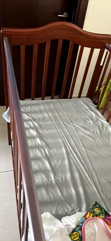 Solid Wood Baby Crib and mattress - Classic Design, Good Condition from higgles