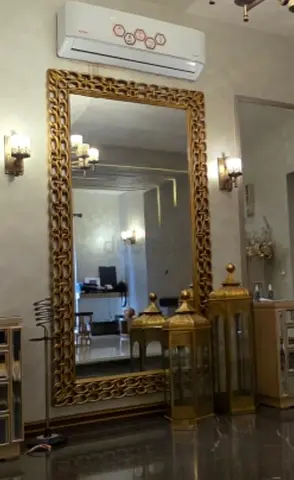 Large Decorative Gold Framed Full-Length Wall Mirror