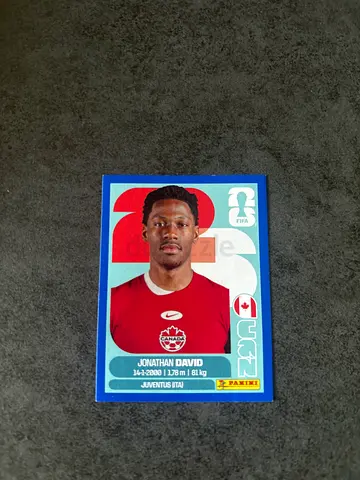 Panini Canada Jonathan David Football Trading Card