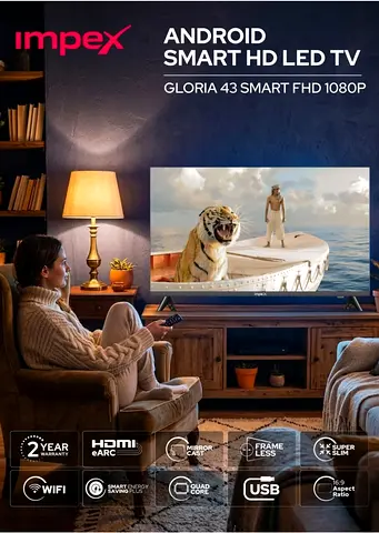 Impex 43" Smart LED TV - Good Working Condition