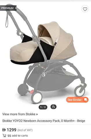 Stokke YOYO2 Newborn Accessory Pack Beige Bonpoint