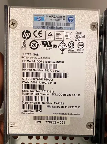 HP 1.92TB SAS Hard Drive (Serial Attached SCSI) - Enterprise Server Drive