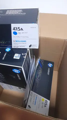 Lot of HP 415A 201 159 and other  Cyan & Yellow mangenta black Toner Cartridges (Sealed Boxes)