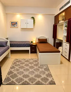 BedSpace in Master Room With window and Attached bath Close MOE Metro Barsha1