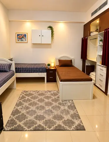 BedSpace in Master Room With window and Attached bath Close MOE Metro Barsha1