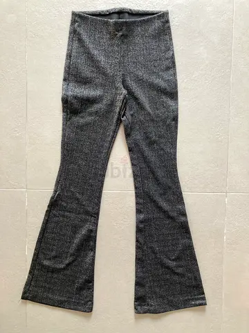Girls' sparkly black pants, flare cut, Zara 11-12Y