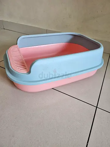 Used Pink & Grey Cat litter Tub - Good Condition