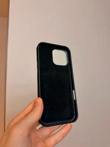 Used black protective phone case for iPhone 16 Pro Max (single camera square cutout)
