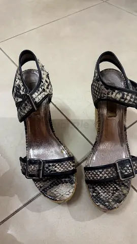 Womens snakeskin wedge