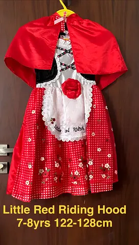 Child's Little Red Riding Hood Costume - Size 7-8 (122-128cm)