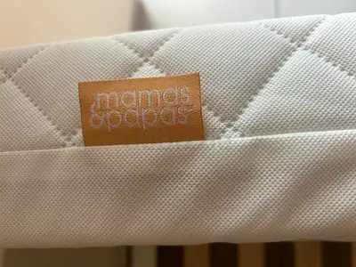 Mamas & Papas Brooke Toddler Bed with Mattress - White