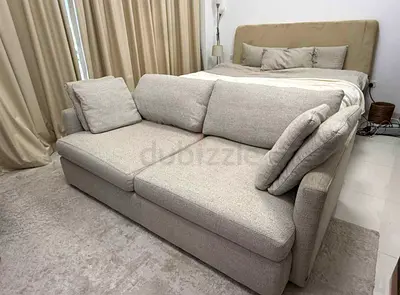 Excellent condition crate&barrel lounge deep three seater sofa