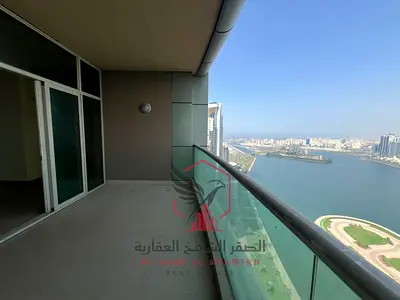 4 غرف ماستر وصالة | إطلالة بحرية | تكييف وباركن وجيم ومسبح مجاني | المجاز 3