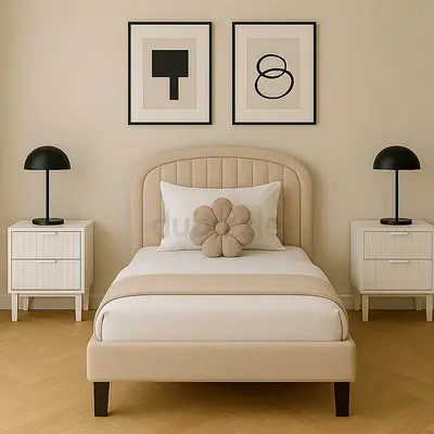 Brand New beige colour 90*200 single size bed