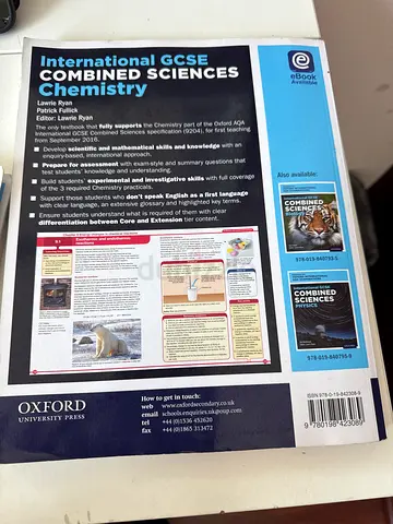 Oxford International GCSE Combined Sciences: Chemistry (Student Book)