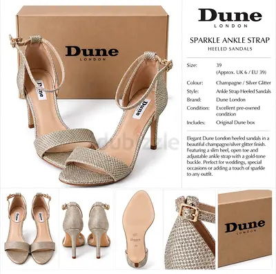 Dune Gold Shimmer Shoes