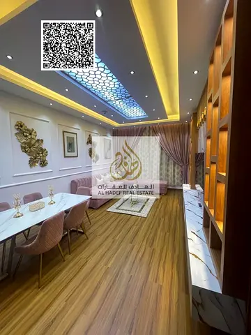 Two-room apartment and a living room for annual rent, fully furnished, super deluxe finishing and finishing at the highest level