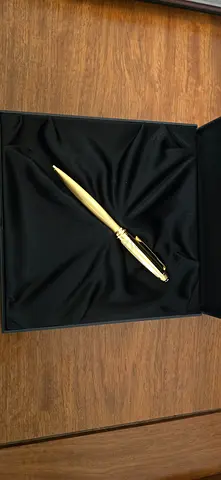 Montblanc ballpoint meisterstuck Solitaire VermeilGold- 1643Luxury Ballpoint Pen in Presentation Box
