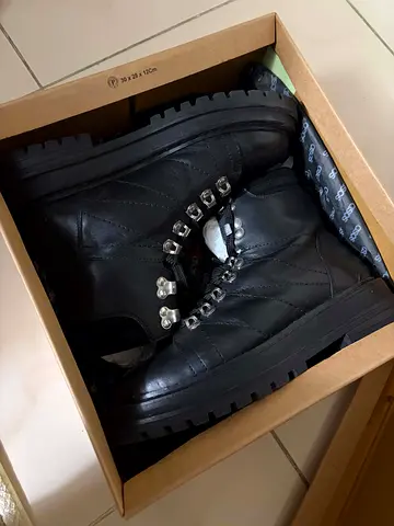 ASOS Black Chunky Lace Up Boots