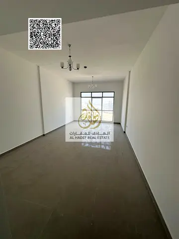 One-bedroom and living room apartment for annual rent; first-time occupancy, featuring a spacious layout and super-deluxe finishes.
