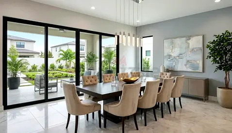 Solid Wood espresso Dining Table with 10 chairs - timeless sophistication