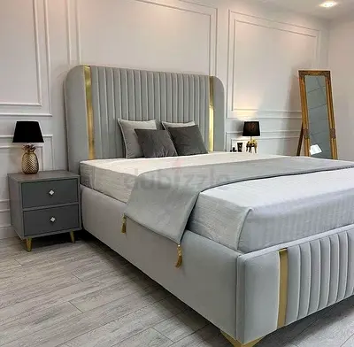 New brand 180*200 gray color king size bed