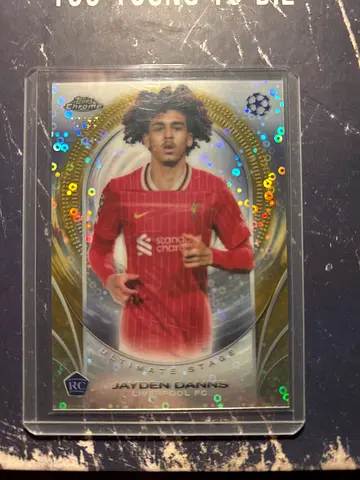 Jayden Danns Topps Chrome Ultimate Stage Gold /50 RC – Liverpool