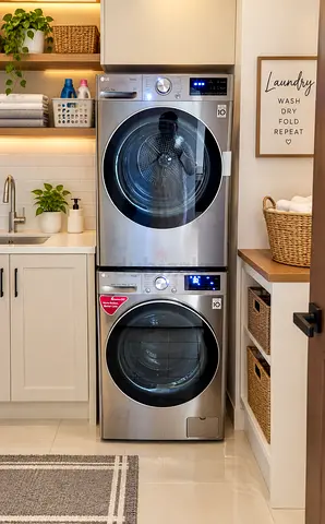 LG 10kg Saprat Washer Dryer Sat With Wi-Fi Smart System Latest Version