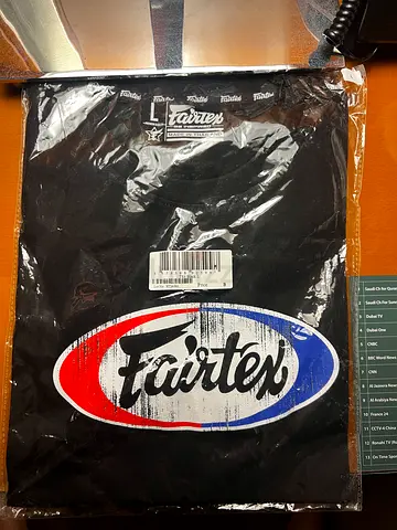 Fairtex T shirt L size brand new in wrapper. Muay Thai • Boxing