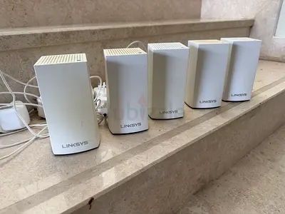 Package of 5 Linksys Velop WHW01 Mesh WiFi Router