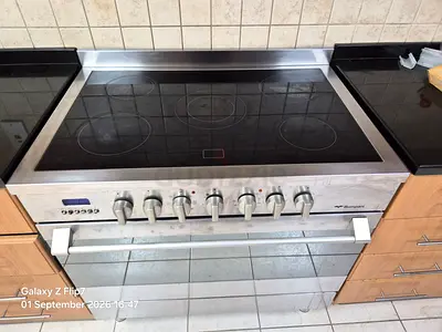 Bompani Electric Ceramic Hob with Oven - Stainless Steel