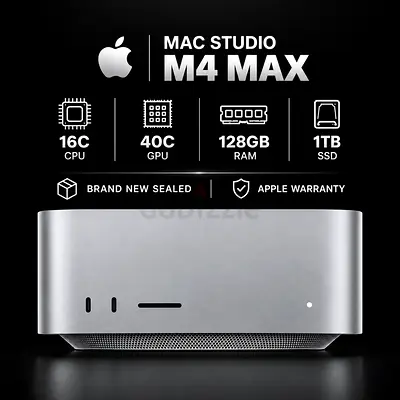 MAC STUDIO M4 MAX 128GB RAM 1TB SSD | 16C CPU 40C GPU | BRAND NEW SEALED