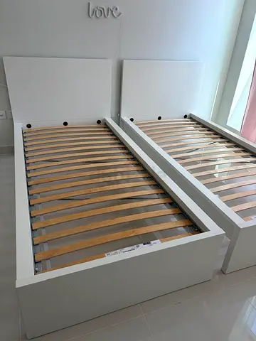 2 IKEA Malm Single Bed