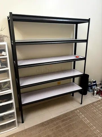 Heavy Duty Metal Storage Rack, 5 Shelves