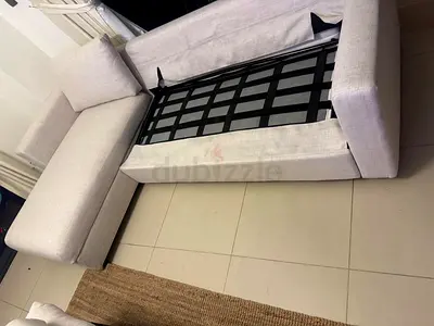 Ikea vimle beige color lshape sofabed with storage space