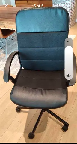 Black Ergonomic Office Desk Chair with Wheels