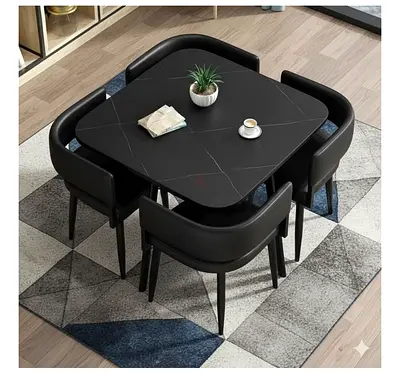 Marble Dining Table Set wt 4 Seater - Unopened