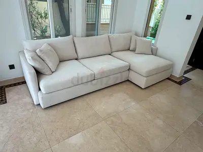 Crate&barrel L shape Sofa Beige