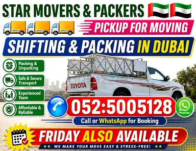 Star Movers & Packers — Pickup for Moving in Dubai, Shifting & Packing Services