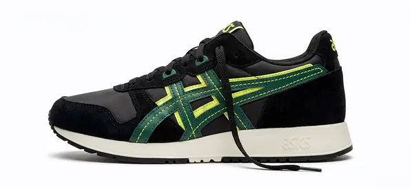 ASICS Black and Yellow Athletic Shoes