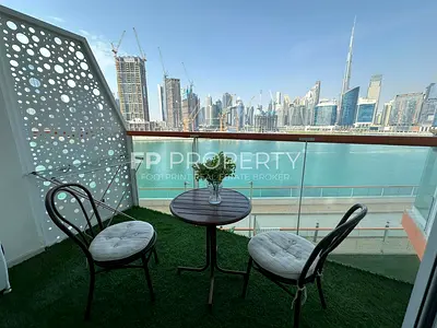 Furnished Studio | Canal & Burj Khalifa Facing | Business Bay Experience modern urban living in this fully furnished studio apartment in the heart of